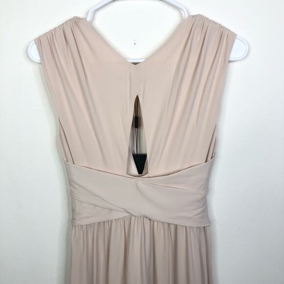 NEW Halston Heritage Wrap Tie Maxi Dress in Oyster Size M - Picture 6 of 8